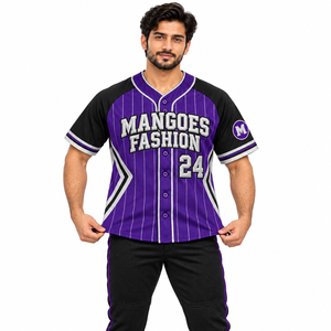 Camiseta de Béisbol para Hombre y Mujer, con Botones, de Secado Rápido, Personalizable con Gráficos, Ropa Deportiva, Logotipo, Nombre y Número Personalizados, 100% Poliéster - Product Image 2