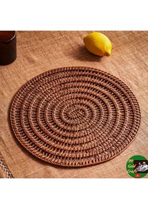 Luxury Handmade Natural Rattan Charger Plate <b>Placemats</b> <b>Round</b> Woven Dining Table Mats Eco Friendly Decorative Accessories - Product Image 1