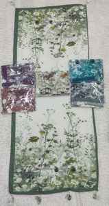 Ensemble Hijab Élégant 2026 en Lin et Coton Satiné à Imprimé Floral, Léger, Foulard d'Été avec Pompons, Finition Scintillante, Motifs Roses Multicolores - Product Image 5