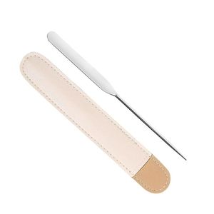Stainless Steel <b>Makeup</b> Palette and Spatula Set Side Loading Sleeve Professional Foundation Mixing <b>Tool</b> Blending Kit - Product Image 3