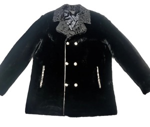 Men's Premium Genuine Leather Shearling <b>Jacket</b> Winter Fur <b>Lined</b> Aviator Coat Luxury Warm Biker Outerwear Style - Product Image 1