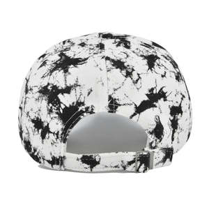 Casquette de baseball en coton imprimée personnalisable, motif abstrait effet éclaboussures, visière incurvée, 6 panneaux, sangle réglable, style streetwear décontracté - Product Image 5