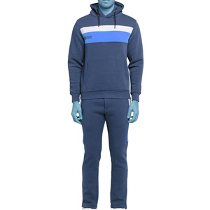Chándal Personalizable de Dos Piezas para Hombre, Forrado de Felpa, 100% Algodón, Secado Rápido, Tejido Transpirable con Elasticidad en Cuatro Direcciones - Product Image 3