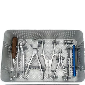 High Quality <b>Small</b> Animal Orthopedic Fracture Surgery Kit with Locking Plates Instruments Set German Stainless Steel CE ISO - Product Image 4
