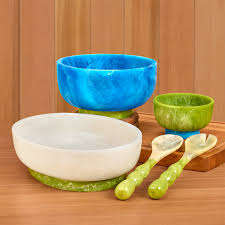 Bol décoratif en résine époxy fait main, bol de service à fruits en résine de luxe, bol de table artisanal en résine époxy couleur personnalisée - Product Image 5