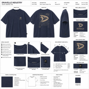 T-shirt à manches courtes surdimensionné pour homme DRAVELLE INDUSTRY, 100% coton jersey, col rond, couleur unie, impression du logo sur le devant - Product Image 5