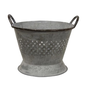Passoire en métal vintage avec poignées, bol de service durable pour aliments, décoration intérieure - Product Image 1