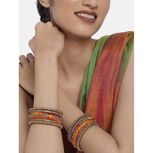 Conjunto de Brazaletes Clásicos con Diseño de Bola Chapados en Oro de 24K, Joyería de Boda para Mujer, Brazaletes de Moda - Product Image 4