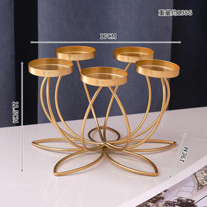 Support de Bougie en Métal et Cristal Décoratif pour Mariage, Centre de Table, Événements et Fêtes - Vente en Gros - Product Image 6
