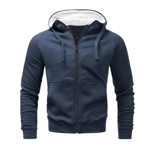 Sudadera con capucha para hombre, forro polar grueso, térmica, deportiva, para invierno, con forro polar Sherpa en el interior y bolsillo tipo canguro - Product Image 6