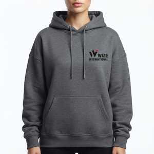 Sudadera con Capucha Extra Grande para Mujer, Personalizada con Bordado, 100% Algodón, Transpirable, Estilo Hip Hop, con Logotipo Personalizado en la Parte Delantera - Product Image 1