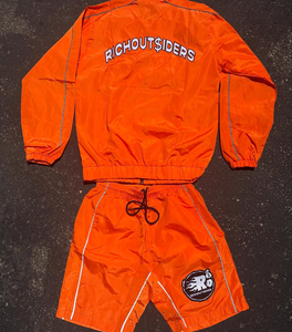 <b>Wind</b> <b>Breaker</b> Sets Windproof Men Polyester Nylon Windbreaker Short Tracksuit Zipper Jackets and Shorts Two Piece Set - Product Image 4