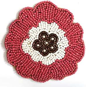 Posavasos Bordado con Cuentas en Colores Personalizados, Diseño Elegante, para Uso en Hoteles y Hogares, Estilo Bohemio Único, Duradero, Redondo de 5 mm - Product Image 5