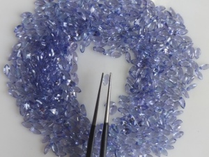 Tanzanite bleue naturelle 4x2MM taille marquise, pierre précieuse de qualité supérieure avec jeu de couleurs pour la fabrication de bijoux - Product Image 5