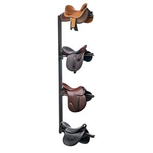 Quattro livelli montaggio a parete porta sella per cavalli occidentali e inglesi cavallo stabile in metallo supporto da sella - Product Image 1