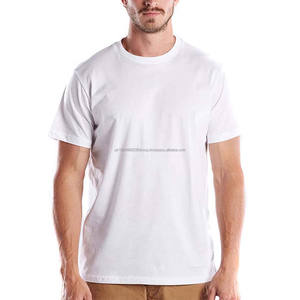 T-shirts en polyester blanc, blancs pour sublimation, unisexe, vente en gros, col rond, manches courtes - Product Image 2