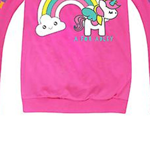 Sudadera con Capucha Rosa, Estampado de Unicornio y Arcoíris, Sudadera Premium Cómoda, Felpa de Algodón Suave, Ropa Moderna - Product Image 5
