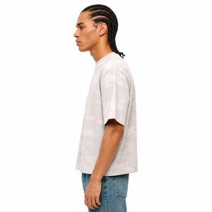 Camiseta de Manga Corta con Estampado de Camuflaje Extra Grande Personalizada para Hombre, 100% Algodón Jersey, Cuello Redondo, Estilo Casual - Product Image 4