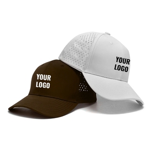 Gorras de Golf Personalizadas al por Mayor con Logotipo, de Secado Rápido, 6 Paneles, Estructuradas, con Perforaciones Láser, Color Sólido, Visera Curva VN - Product Image 6