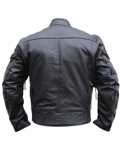 Chaqueta de Cuero Vacuno para Hombre, Estilo Moderno, Invierno, Transpirable, Color Sólido, Cierre con Cremallera, Mejor Precio al por Mayor 2026 - Product Image 3