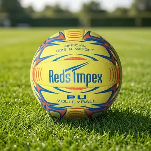 Balón de Voleibol Cosido a Máquina con Cubierta de PU Suave al Tacto para un Control Mejorado, Entrenamiento, Práctica y Partidos - Product Image 1
