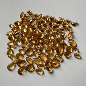 Citrine naturelle, pierres précieuses en vrac, formes et tailles variées, 3x5 à 5x7 mm, lot de 101 pièces, 46 carats, taillées et polies - Product Image 3