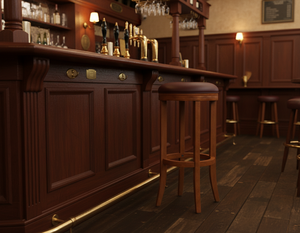 Mesa de Centro Moderna Redonda de Madera de Caucho con Base Redonda para Muebles de Sala de Estar - Product Image 5