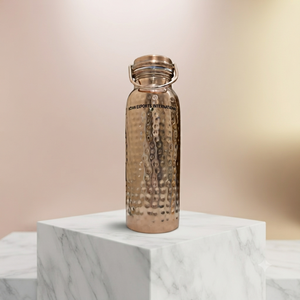 Eco-Friendly <b>Copper</b> <b>Drinking</b> <b>Bottle</b> Premium Hammered Pure <b>Copper</b>. ( Certified pure <b>copper</b> ) IEI. - Product Image 1