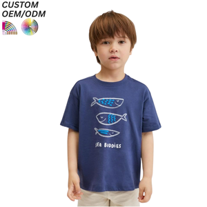 T-shirt Raglan Imprimé à Manches Courtes Décontracté pour Enfants Été 2026 100% Coton Respirant Séchage Rapide OEM - Product Image 5