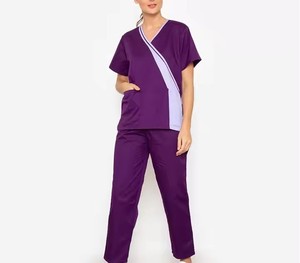 Anti Wrinkle Woman <b>Uniform</b> <b>Scrub</b> Breathable Professional Stylish Durable Fabric Lightweight Woman <b>Uniform</b> <b>Scrub</b> With Best Price - Product Image 4