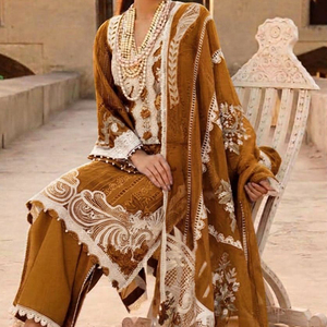 Traje Sherwani de Encaje para Mujer, Ropa Tradicional India y Pakistaní, Conjunto de Pantalón y Abrigo Largo para Fiesta o Boda - Product Image 1