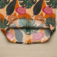 Heren Hawaiiaans overhemd met tropische fruitprint, 100% katoen, ademend, milieuvriendelijk, sneldrogend, zomer, strandvakantie, Aloha, knoopsluiting, casual