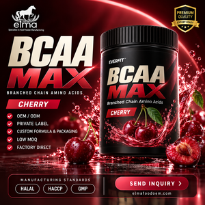 Concentré de protéines de lactosérum Elma Food 1KG Sans sucre ajouté 50 portions Formule de croissance musculaire BCAA Sans OGM Poudre de protéines pour adultes - Product Image 1