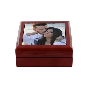<b>Wedding</b> Ring Wood Jewelry Box Fashion Jewelry High Polished Rectangle Shape Wholesale Solid Wood Jewelry Natural Wooden Box - Product Image 2