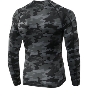 Chemise de compression à manches longues pour homme de qualité supérieure, logo personnalisé, séchage rapide, vêtements de sport pour entraînement professionnel de fitness - Product Image 2