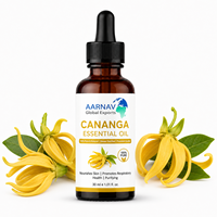 Huile Essentielle de Cananga 100% Pure, Extrait Floral de Cananga Odorata Distillé à la Vapeur, Note de Fond pour Parfum, Soins de la Peau, Savon, Aromathérapie
