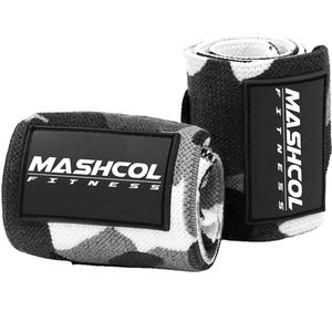 Muñequeras de entrenamiento de gimnasio de camuflaje gris personalizadas muñequeras de algodón para Fitness al por mayor muñequeras de levantamiento de pesas culturismo Crossfit - Product Image 3