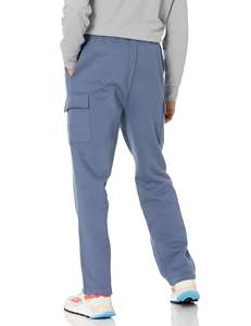 Pantalon de jogging pour homme à séchage rapide, doublé polaire laine/polyester, avec cordon de serrage, poches cargo et poches combinées, couleur unie - Product Image 2