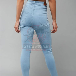 Pantalones de mezclilla para mujer de alta calidad, fabricados en fábrica, venta al por mayor, precio razonable. - Product Image 4