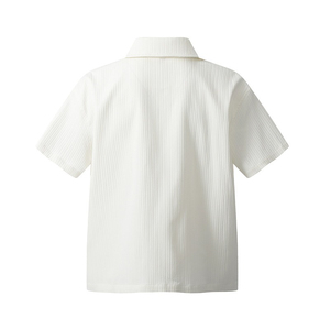 เสื้อเชิ้ตผ้าลินินทรงสลิมสำหรับผู้ชาย ออกแบบได้ตามต้องการ ระบายอากาศได้ดี แบบซิป  ODM ชุดทำงาน - Product Image 4