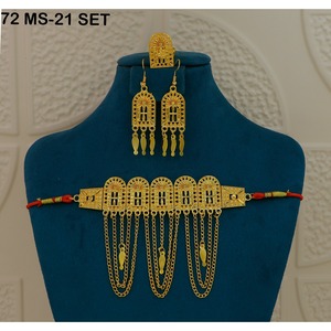 Gold Plated Fashion Martasha Necklace New Arabic Fashion Gold Plated Khannaki Necklace Elegant Dubai Bohemian Gold Plated - Product Image 5