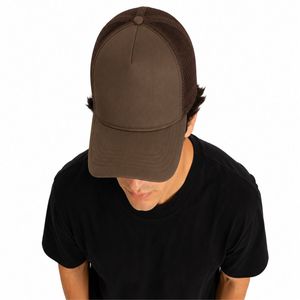 Casquette de baseball en mousse et maille, réglable, style trucker, décontractée, pour l'extérieur, unisexe - Product Image 3