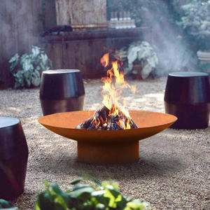 Outdoor <b>Camping</b> Fire Pit Wood Burning Garden Metal Fire Pit Exterior Fire Pit Bowl for Garden Patio Backyard - Product Image 3