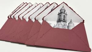 Deckled Liner <b>Envelopes</b> Wholesale Handmade Cotton Rag Paper Stationery Elegant Custom <b>Wedding</b> <b>Invitation</b> Supplies - Product Image 4