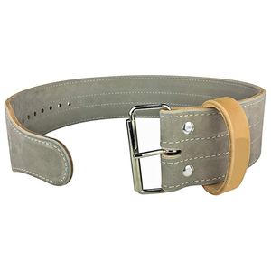 Adjustable Cowhide Weight Lifting <b>Belt</b> With Buckle Closure For Strength Training Unisex Waist Support - Product Image 4