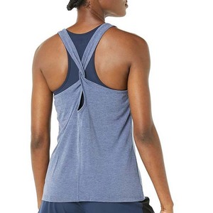 Wholesale Quick Dry Fitness Summer Outdoor Women's Tank Tops Gym Stringer Workout Clothing Breathable women Tank Top - Product Image 5