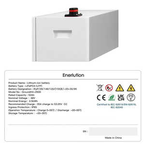 Batterie de stockage d'énergie solaire au lithium fer phosphate empilée 10 kW LIFEPO4 pour usage domestique, options 10 kWh, 15 kWh, 20 kWh, 30 kWh, stock UE Allemagne - Product Image 3