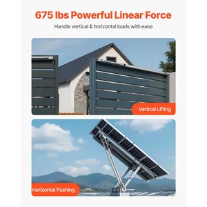 Attuatore Lineare Impermeabile IP65 da 12V, 40 Pollici, con Forza di 675 libbre/3000N, Velocità 0,2 Pollici/s, Cilindri da 40 Pollici, Staffa di Montaggio Esterna - Product Image 2