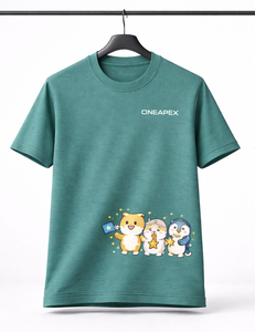 ONEAPEX Cute Cartoon <b>Animal</b> Graphic T-Shirt – Unisex Casual Short Sleeve Tee <b>for</b> Youth & Adults - Product Image 1