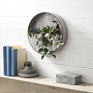 <b>Wall</b> Pocket <b>Planter</b> Galvanized Metal <b>Planters</b> Olive Bucket Living - Product Image 6